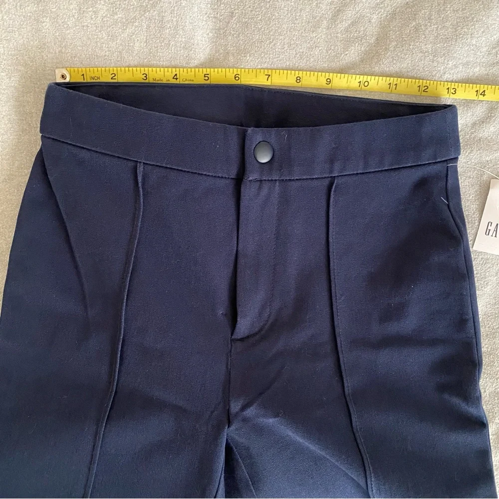 GAP High Rise Navy Bi-Stretch Flare Pants NWT Size 2 Small - Picture 5 of 10